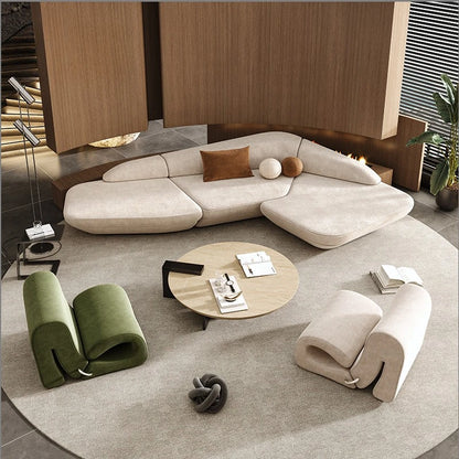 Aesthetics Curved Luxury Sofa Leisure Reception Corner Cute Sofa Office Negotiation Designer Art Muebles Entrance Hall Furniture