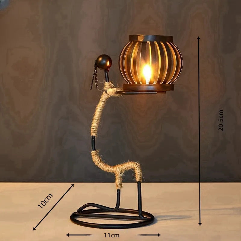 Nordic Metal Candlestick Abstract Character Sculpture Candle Holder Decors Handmade Figurines Home Decoration Art Gifts Hot 2024 - https://mohammadcollection.com
