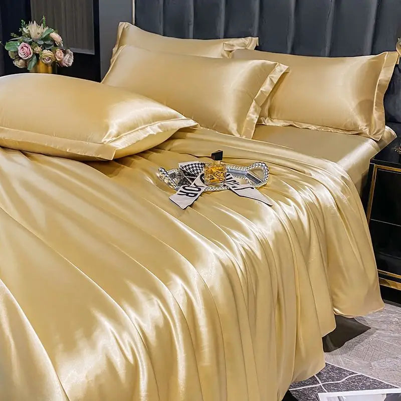 Luxury MC THE BLACK DIAMOND bed sheet pillowcase set with elegant design for single and double beds.