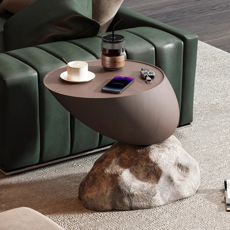 Modern Minimalist Style Ymitation Stone Shape Coffee Table Creative Living Room Furniture Sofa Side Table Designer Center Table - 𝕄𝕮 𝕋𝕙𝕖 𝔹𝕝𝕒𝕔𝕜 𝔻𝕚𝕒𝕞𝕠𝕟𝕕