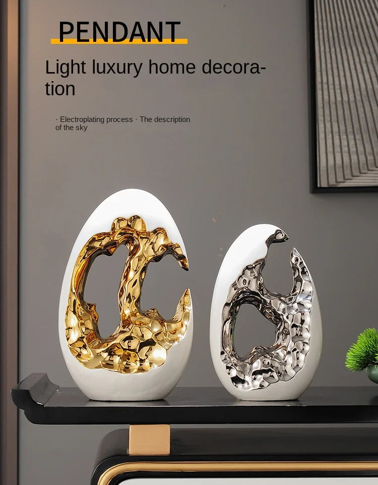 Simple Modern Home Decor, Gold Ornaments, Living Room, Wine Cabinet, TV Cabinet, Office Desktop, High-end Christmas Decoration - 𝕄𝕮 𝕋𝕙𝕖 𝔹𝕝𝕒𝕔𝕜 𝔻𝕚𝕒𝕞𝕠𝕟𝕕