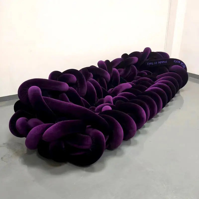 High-End Designer Sectional Sofa Hand-Woven Casual Special-Shaped for Internet Celebrity Personalized Living Sponge Filling - https://mohammadcollection.com