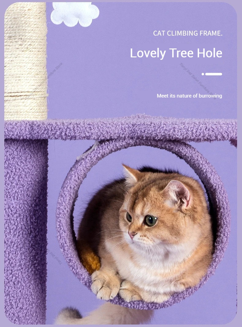 Designers Denmark Cat Climbing Frame Nordic Luxury Space Capsule Cat Tree Scratching Post Cat Castle Pet Products Árbol Gato FYC