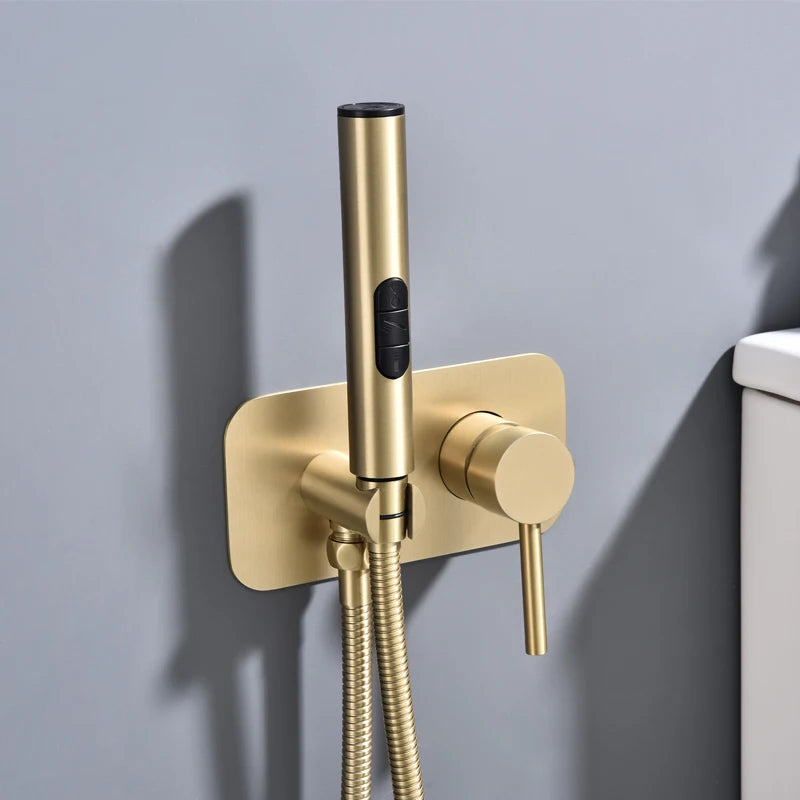 Wall Mounted Bidet Sprayer Faucet