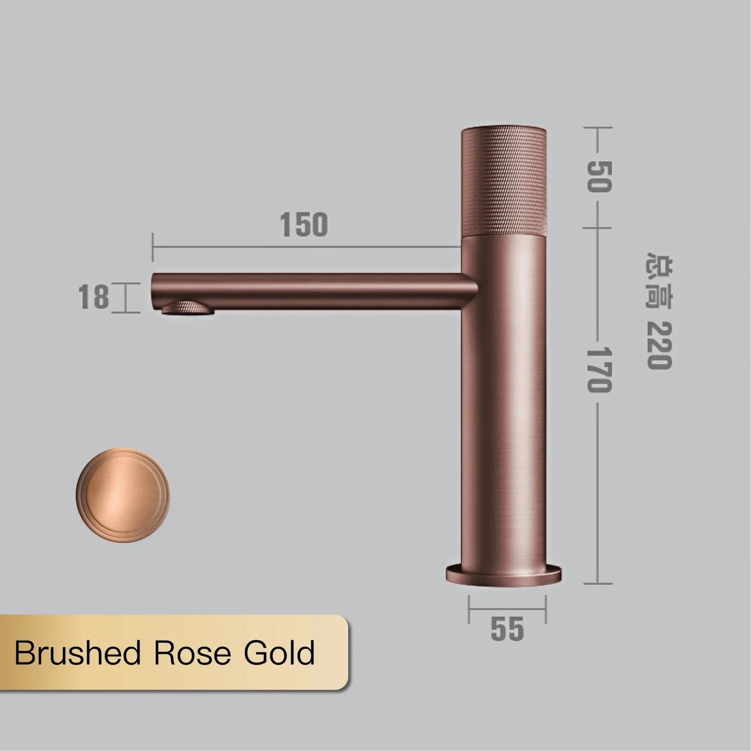 Brass black bathroom faucet round hand washing toilet table under high-end hotel hot and cold faucet - https://mohammadcollection.com
