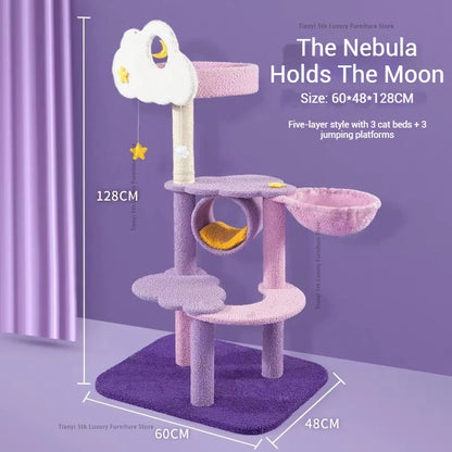 Designers Denmark Cat Climbing Frame Nordic Luxury Space Capsule Cat Tree Scratching Post Cat Castle Pet Products Árbol Gato FYC