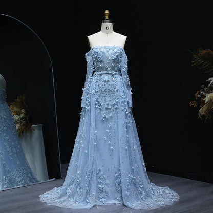 MC Elegant 3D Flowers Dubai Evening Dress