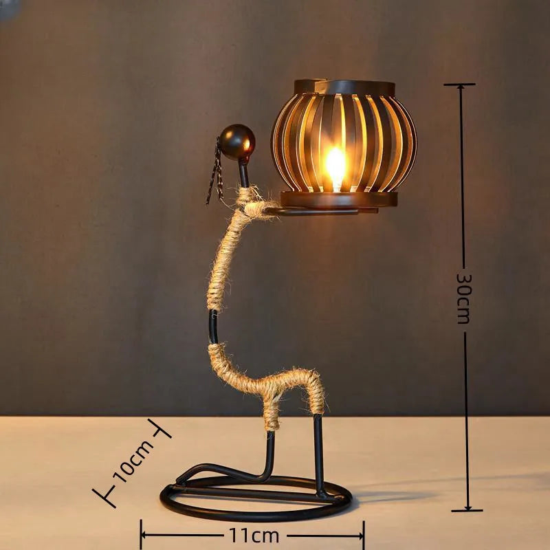 Nordic Metal Candlestick Abstract Character Sculpture Candle Holder Decors Handmade Figurines Home Decoration Art Gifts Hot 2024 - https://mohammadcollection.com
