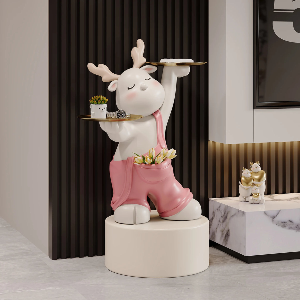 Nordic home decor figurines by MC THE BLACK DIAMOND, featuring stylish and minimalist decorative figurines for modern interior accents.