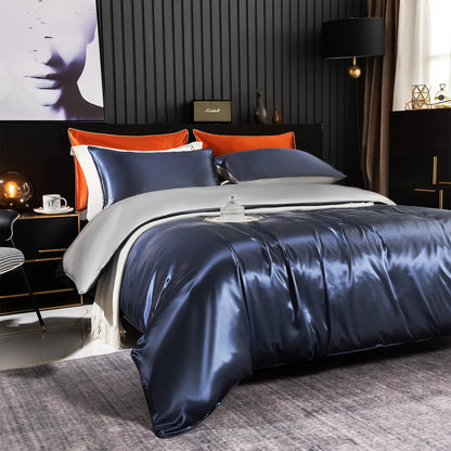 DISANGNI 22 Momme 6A Mulberry Silk Duvet Cover – Reversible A/B Design | OEKO-TEX Certified Luxury Bedding - https://mohammadcollection.com
