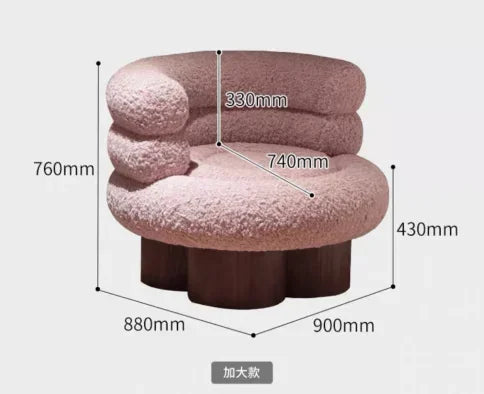 SS French Pebble Sofa Designer Large Flat Layer Love Special-shaped Green Fabric Module Combination Arc - https://mohammadcollection.com
