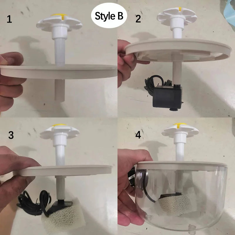 MC THE BLACK DIAMOND USB electric pet water fountain 1L automatic cat drinker with filter, featuring a modern pet water dispenser.