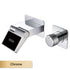 Intelligent black brass bathroom faucet with LED digital display design Hidden single handle cold & hot 2 control wash basin Tap - https://mohammadcollection.com