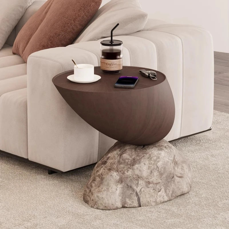 Modern Minimalist Style Ymitation Stone Shape Coffee Table Creative Living Room Furniture Sofa Side Table Designer Center Table - 𝕄𝕮 𝕋𝕙𝕖 𝔹𝕝𝕒𝕔𝕜 𝔻𝕚𝕒𝕞𝕠𝕟𝕕