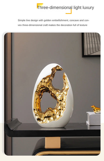Simple Modern Home Decor, Gold Ornaments, Living Room, Wine Cabinet, TV Cabinet, Office Desktop, High-end Christmas Decoration - 𝕄𝕮 𝕋𝕙𝕖 𝔹𝕝𝕒𝕔𝕜 𝔻𝕚𝕒𝕞𝕠𝕟𝕕