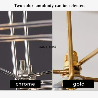 Modern Chrome Plating Luxury Crystal Chandelier Living Room Bedroom Lights Home Decorative Lights Dining Room Lighting Fixtures