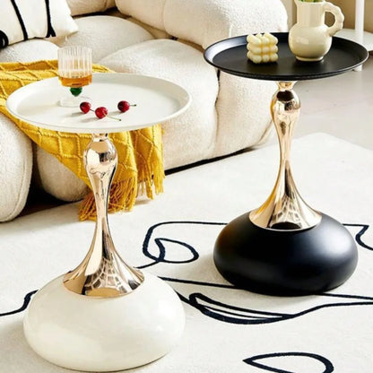 Nordic Sofa Side Table High-end Corner Tables Living Room Mini Table Balcony Coffee Tables Storage Rack Iron Bedside Table - https://mohammadcollection.com
