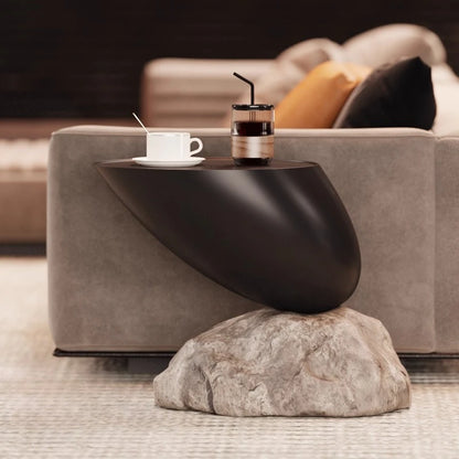 Modern Minimalist Style Ymitation Stone Shape Coffee Table Creative Living Room Furniture Sofa Side Table Designer Center Table - 𝕄𝕮 𝕋𝕙𝕖 𝔹𝕝𝕒𝕔𝕜 𝔻𝕚𝕒𝕞𝕠𝕟𝕕
