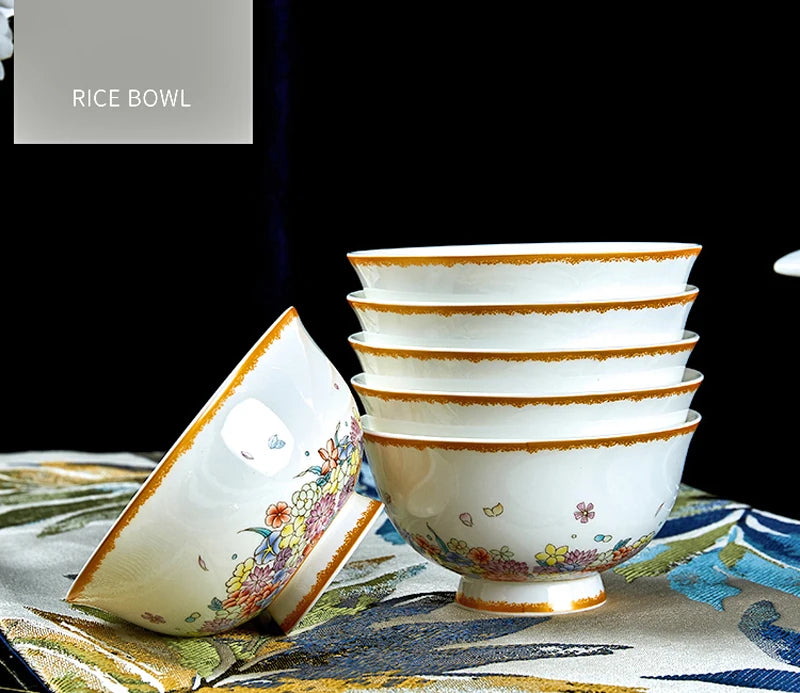 Porcelain dinnerware set with star design, 50-piece kitchen dinner set by 𝕄𝕔 𝕋𝕙𝕖 𝔹𝕝𝕒𝕔𝕜 𝔻𝕚𝕒�