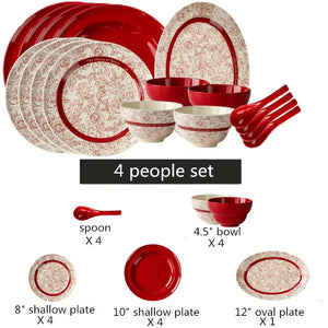 4 people set(17pcs)