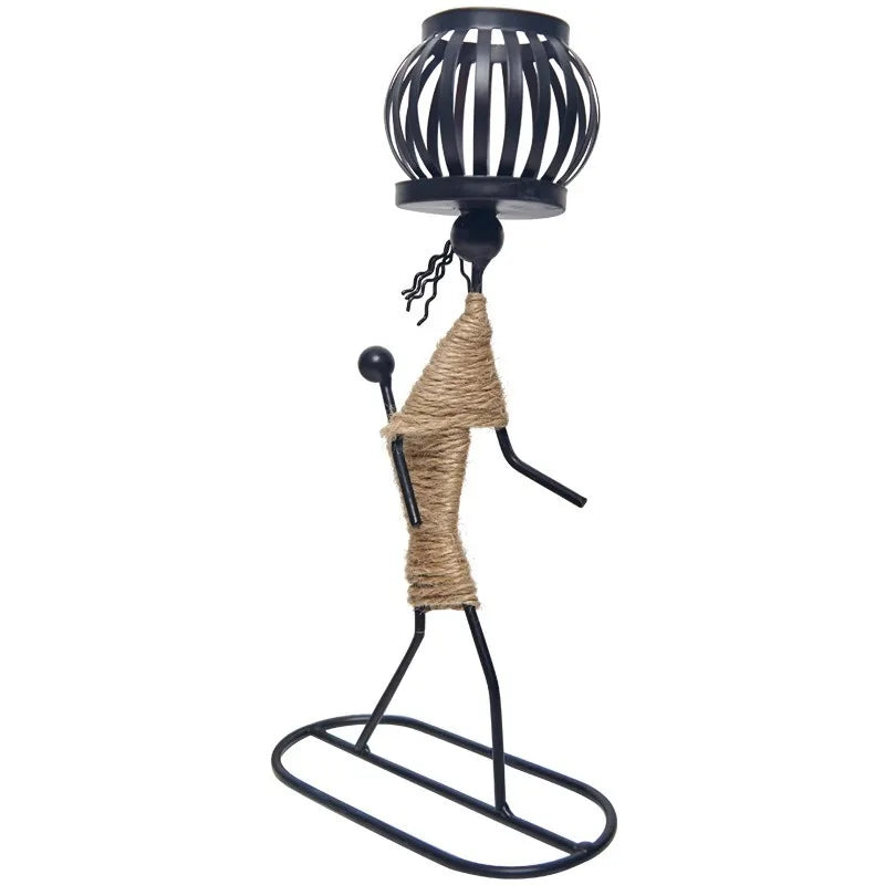 Nordic Metal Candlestick Abstract Character Sculpture Candle Holder Decors Handmade Figurines Home Decoration Art Gifts Hot 2024 - https://mohammadcollection.com