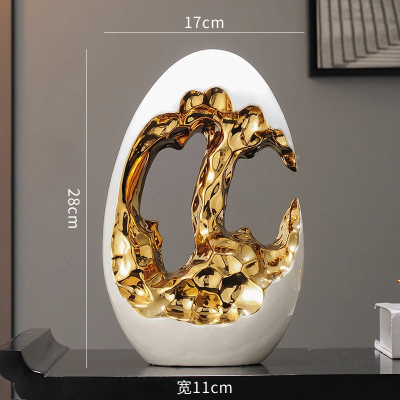 Simple Modern Home Decor, Gold Ornaments, Living Room, Wine Cabinet, TV Cabinet, Office Desktop, High-end Christmas Decoration - 𝕄𝕮 𝕋𝕙𝕖 𝔹𝕝𝕒𝕔𝕜 𝔻𝕚𝕒𝕞𝕠𝕟𝕕