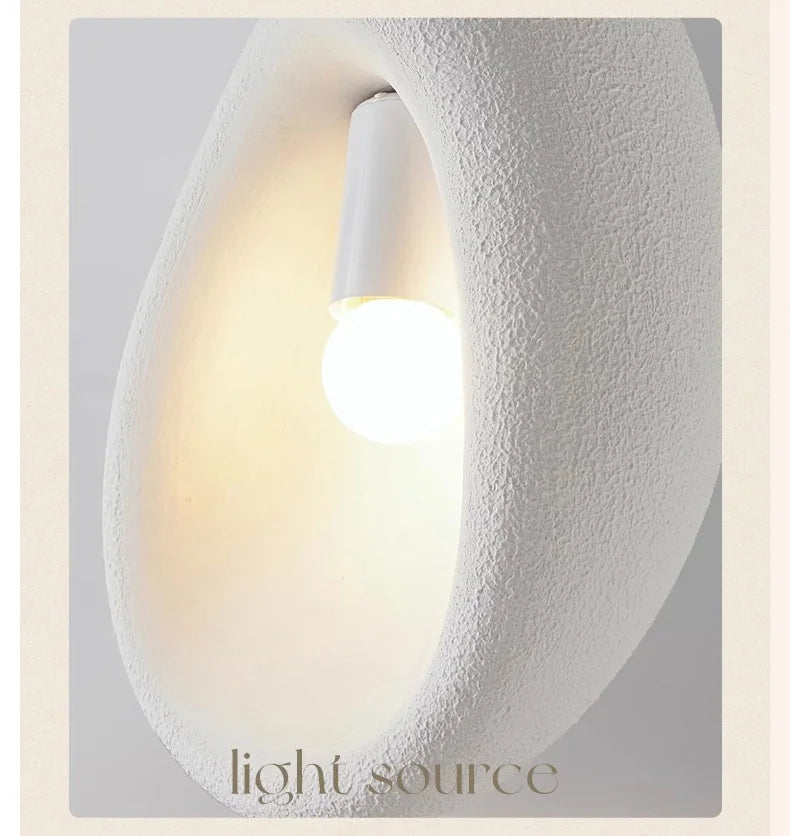 Nordic Villa Stairs Wabi Sabai MC THE BLACK DIAMOND E27 LED pendant light hanging from ceiling with warm glow