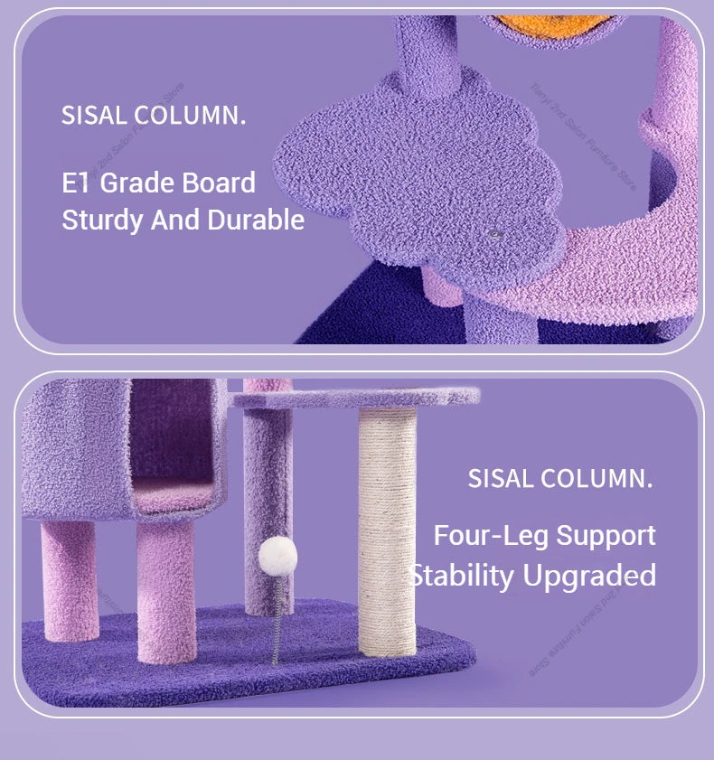 Designers Denmark Cat Climbing Frame Nordic Luxury Space Capsule Cat Tree Scratching Post Cat Castle Pet Products Árbol Gato FYC
