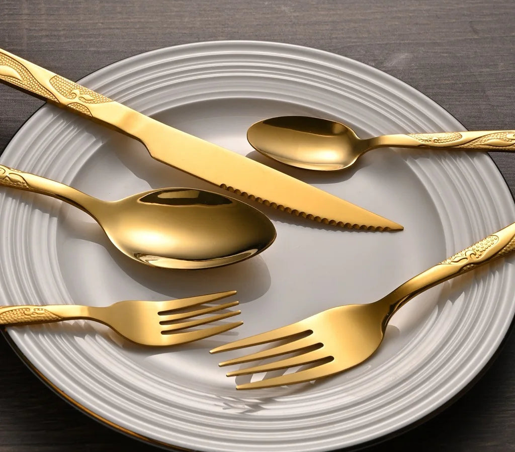 Knife Spoon Vintage Stainless Steel Tableware