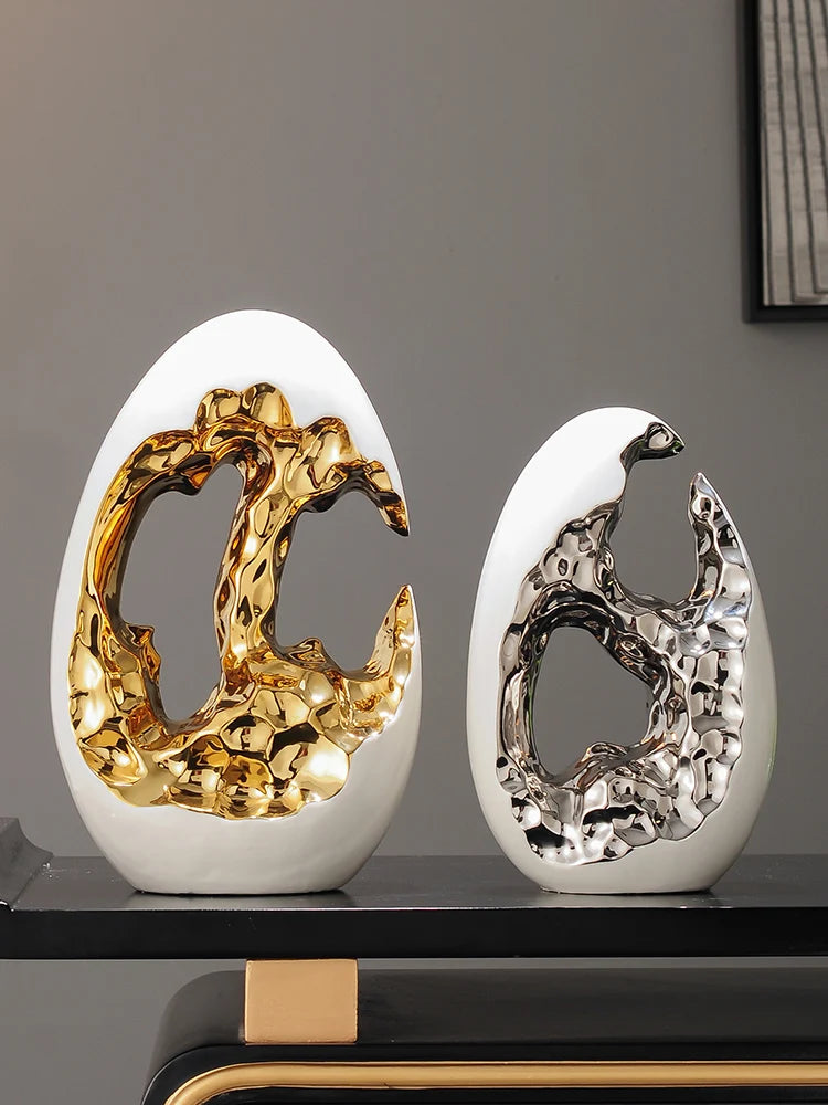 Simple Modern Home Decor, Gold Ornaments, Living Room, Wine Cabinet, TV Cabinet, Office Desktop, High-end Christmas Decoration - 𝕄𝕮 𝕋𝕙𝕖 𝔹𝕝𝕒𝕔𝕜 𝔻𝕚𝕒𝕞𝕠𝕟𝕕