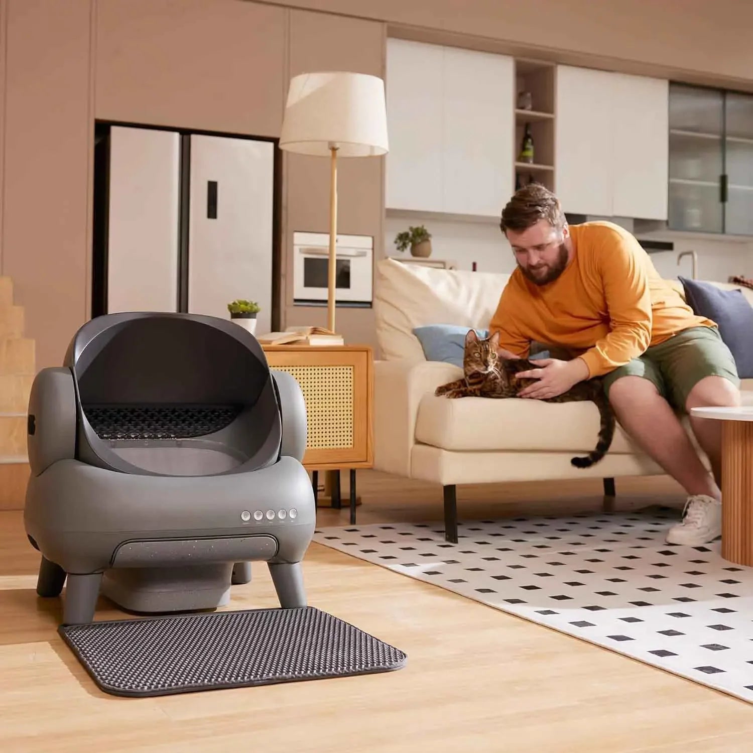 Pet Box Automatic Cat Litter Box Self Cleaning Cat Toilet Yibao Intelligent Pet Litter Bowl Automatic Large Toilet 2024