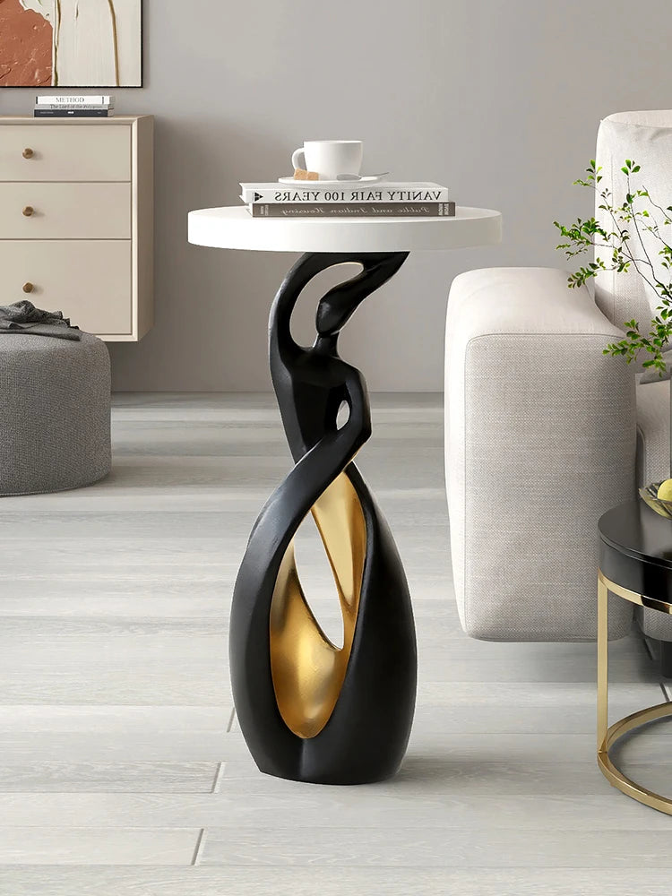 Modern Abstract Art Ornaments, Furniture, Light Luxury Living Room Coffee Table, Sofas Side Table, Corner Table, Bedside Table - 𝕄𝕮 𝕋𝕙𝕖 𝔹𝕝𝕒𝕔𝕜 𝔻𝕚𝕒𝕞𝕠𝕟𝕕