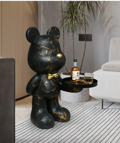 Home Decor Creative Doll Bear Floor Ornament Living Room Trend Soft Decoration Welcome Reception Storage Tray Animal Statue Gift - 𝕄𝕮 𝕋𝕙𝕖 𝔹𝕝𝕒𝕔𝕜 𝔻𝕚𝕒𝕞𝕠𝕟𝕕