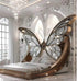 Princess  Butterfly Bed Villa Solid wood 2m bed 15 high French luxury bed bedroom custom - https://mohammadcollection.com