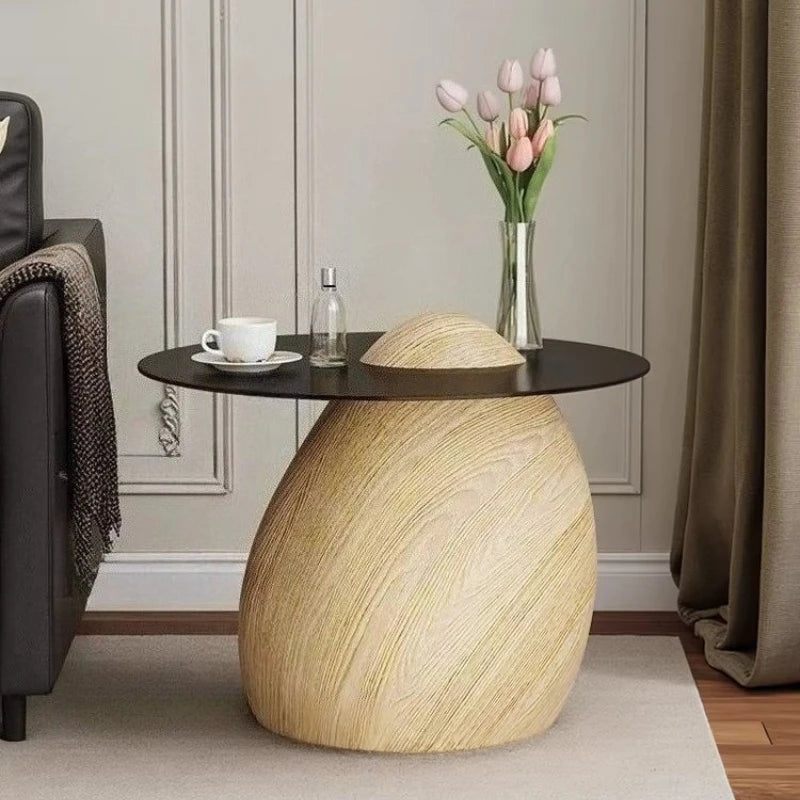 Wabi Sabi Style Imitation Stone Statue Luxury Coffee Table Retro Art Living Room Furniture Side Table Large Floor Decoration - 𝕄𝕮 𝕋𝕙𝕖 𝔹𝕝𝕒𝕔𝕜 𝔻𝕚𝕒𝕞𝕠𝕟𝕕