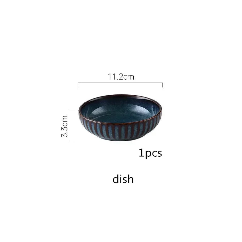 Blue kiln glaze ceramic plate from 𝕄𝕔 𝕋𝕙𝕖 𝔹𝕝𝕒𝕔𝕜 𝔻𝕚𝕒𝕞𝕠𝕟�