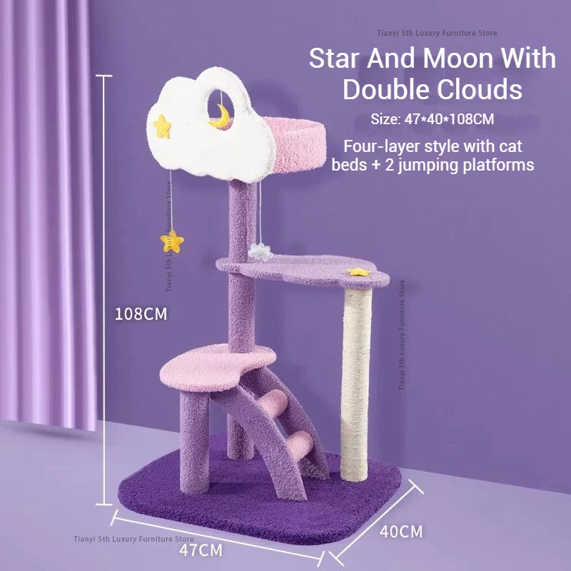 Designers Denmark Cat Climbing Frame Nordic Luxury Space Capsule Cat Tree Scratching Post Cat Castle Pet Products Árbol Gato FYC