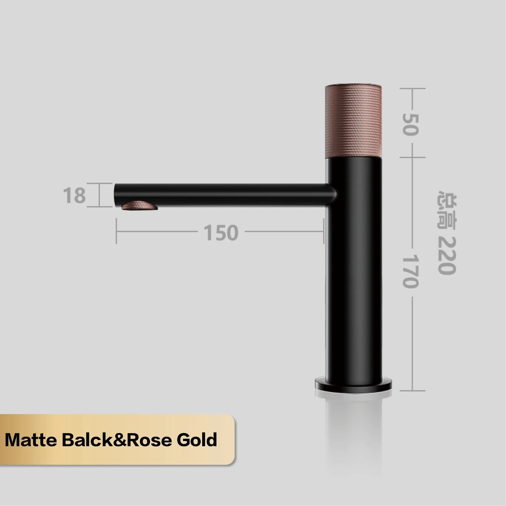 Brass black bathroom faucet round hand washing toilet table under high-end hotel hot and cold faucet - https://mohammadcollection.com