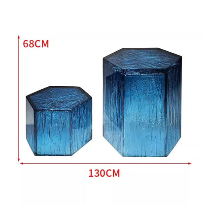 Creative transparent chair resin furniture floor ornament coffee table table - https://mohammadcollection.com