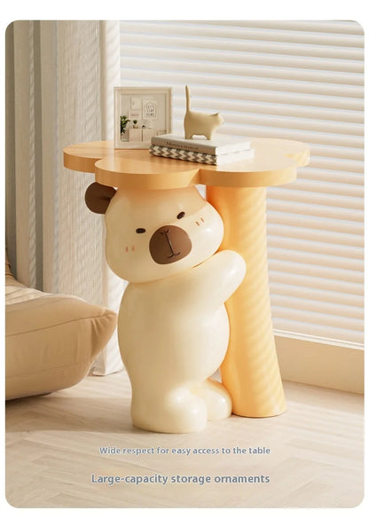 Home Decor Furniture Cartoon Animal Figurines Side Table Living Room Floor Decoration Children&
