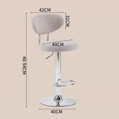 Rotating Lifting Bar Chair, High Foot Stool, Nordic Furniture, Backrest, Velvet Bar Stool, Bar Stools For Kitchen, Counter Stool - 𝕄𝕮 𝕋𝕙𝕖 𝔹𝕝𝕒𝕔𝕜 𝔻𝕚𝕒𝕞𝕠𝕟𝕕