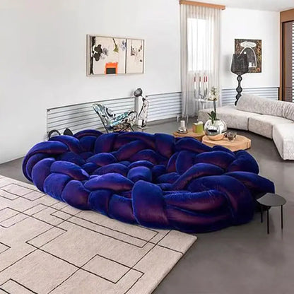 High-End Designer Sectional Sofa Hand-Woven Casual Special-Shaped for Internet Celebrity Personalized Living Sponge Filling - https://mohammadcollection.com
