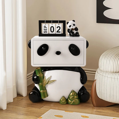 Cute Panda Bedside Table, Creative Floor Storage Ornament, Living Room, Bedroom, Sofa, Side Cabinet, Home Decoration, Furniture - 𝕄𝕮 𝕋𝕙𝕖 𝔹𝕝𝕒𝕔𝕜 𝔻𝕚𝕒𝕞𝕠𝕟𝕕