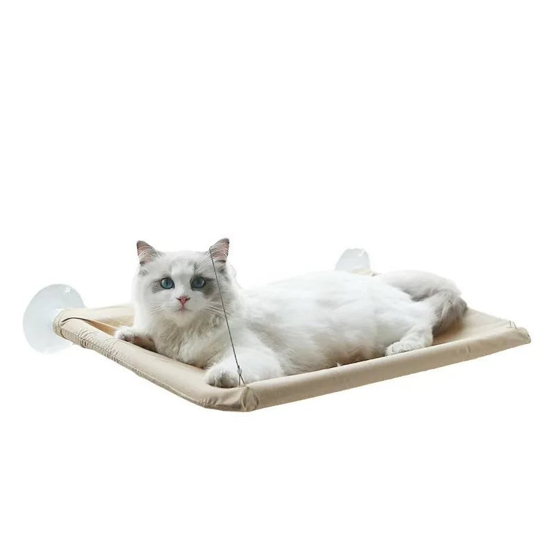 Cat hammock, cat window suction cup, cat nest, cat climbing frame, suspended balcony, glass, sun drying, pet cat bedding supplie - https://mohammadcollection.com