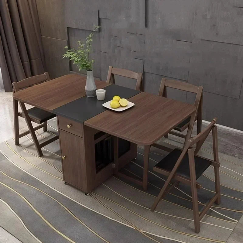 Folding wooden table by MC THE BLACK DIAMOND, ideal for kids' party, dining, or study room use with sturdy design.