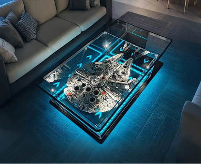 Modern simple living room home coffee table acrylic display box building block model dust cover advanced sense - https://mohammadcollection.com
