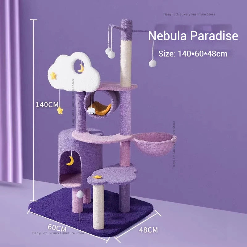 Designers Denmark Cat Climbing Frame Nordic Luxury Space Capsule Cat Tree Scratching Post Cat Castle Pet Products Árbol Gato FYC