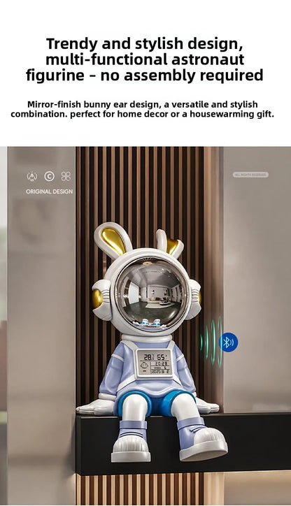 Astronaut Rabbit Sitting Desk Decoration Nordic Luxury Living Room Entrance TV Cabinet Decorative Figurines Housewarming Gift - 𝕄𝕮 𝕋𝕙𝕖 𝔹𝕝𝕒𝕔𝕜 𝔻𝕚𝕒𝕞𝕠𝕟𝕕