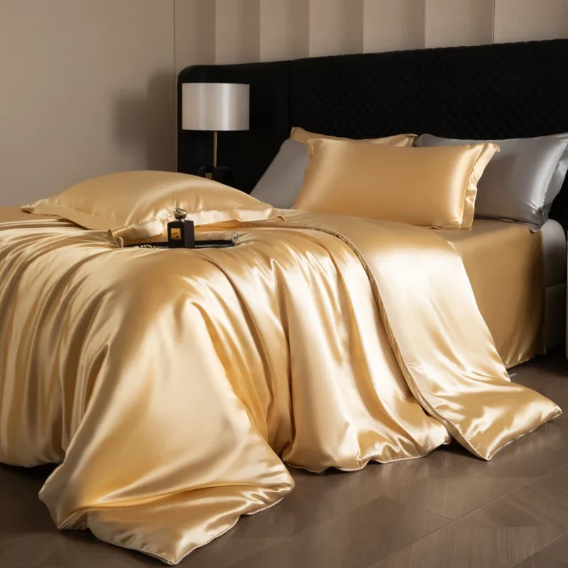 Luxurious silk bed sheets set by 𝕄𝕔 𝕋𝕙𝕖 𝔹𝕝𝕒𝕔𝕜 𝔻𝕚𝕒𝕞𝕠𝕟�