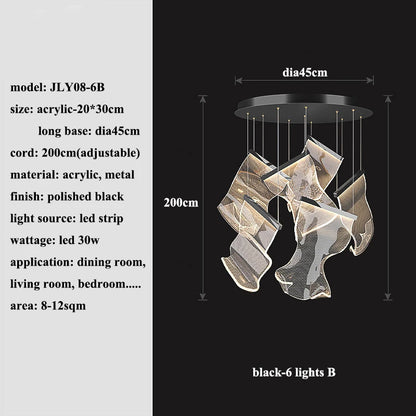 Modern Led Chandeliers Lighting Living Dining Room